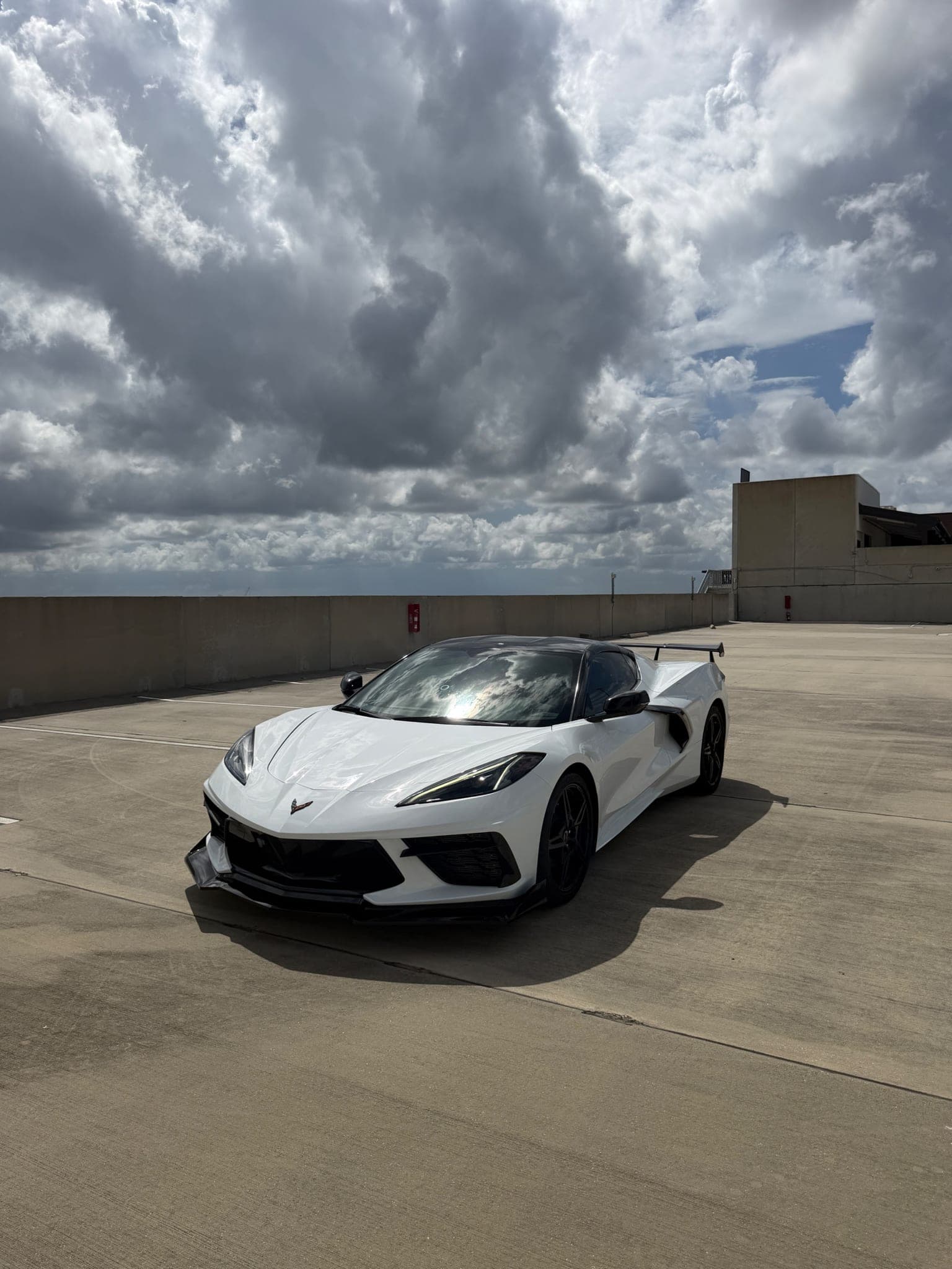 White Corvette Stingray